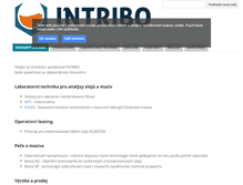Tablet Screenshot of intribo.com